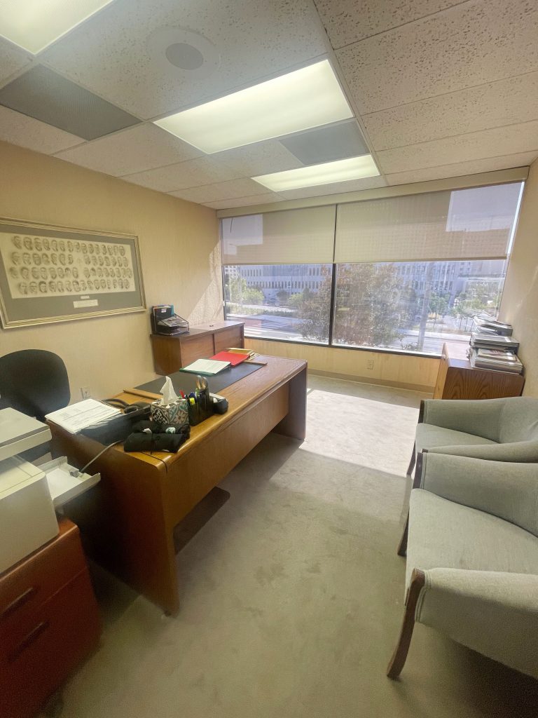 An office before renovation.