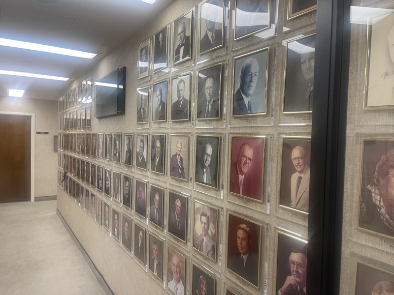 The Presidential Wall before renovations.