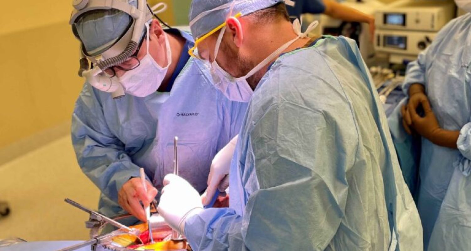 The first ever Whipple procedure was performed at Loma Linda University Medical Center (LLUMC)-Murrieta in January 2023 by Michael P. O’Leary M.D. and Garrett Newman N.P. Photo courtesy of LLUMC-MURRIETA Staff.