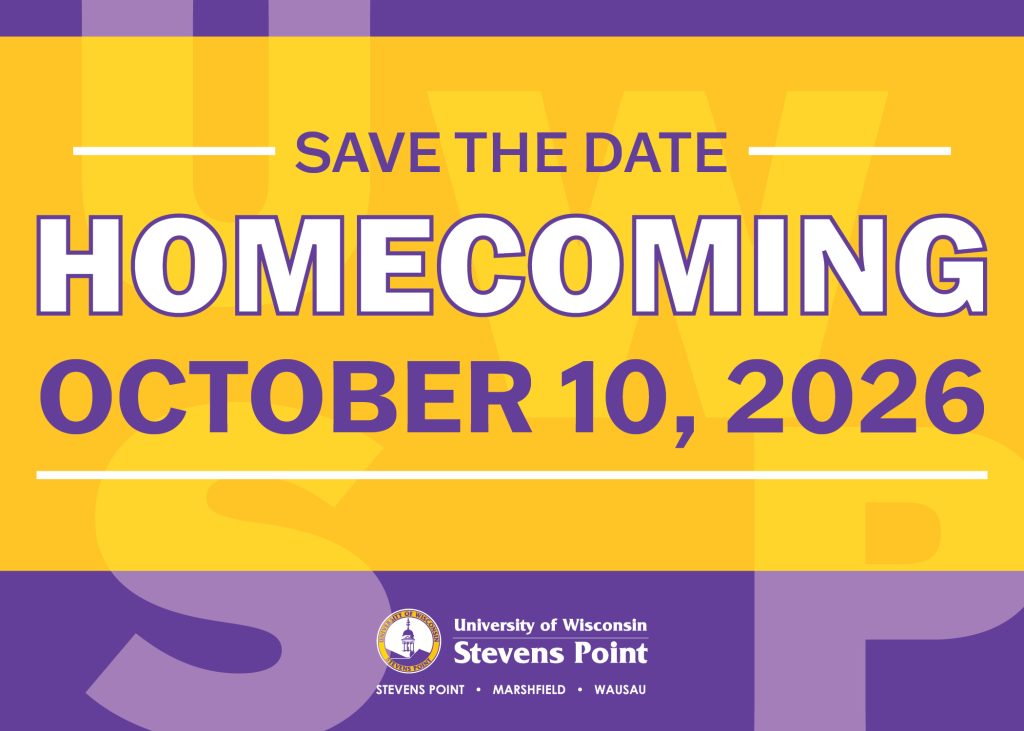 Homecoming at UWSP October 10, 2026