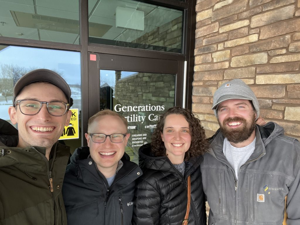 David and Ryan Specht-Boardman with Maggie and Ben Lofgren 