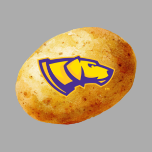 Potato with Pointer dog head logo