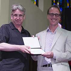 David Gillcrist '81 with Peter Calvert ’79.