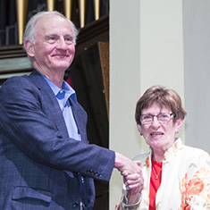 David Palmer '62 with Nancy Schmulbach Maly ’61