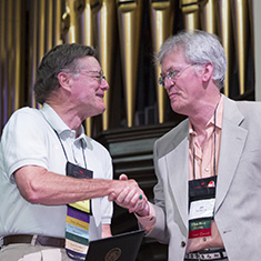James Randall '66 with James Decker ’75.