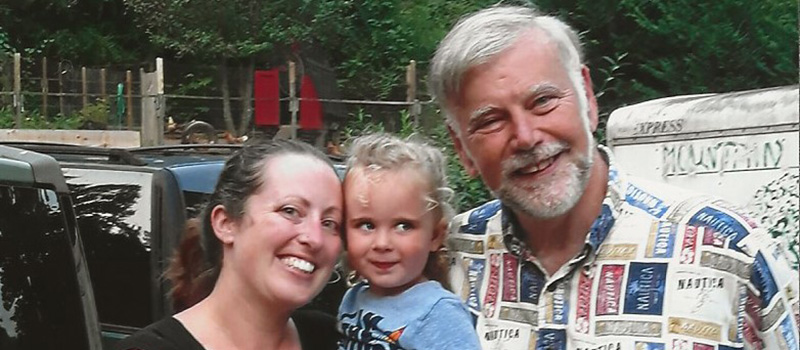 Bob Eckardt ’73 poses with his family.