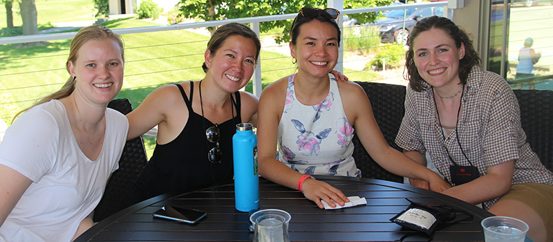 Natalie Duncombe '15, Lindsay Fujimoto '15, Jennifer Joy '16, and Ariel Lepito '17.