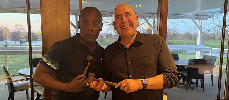Bernard Jackson ’86 and Robert Gehorsam ’76