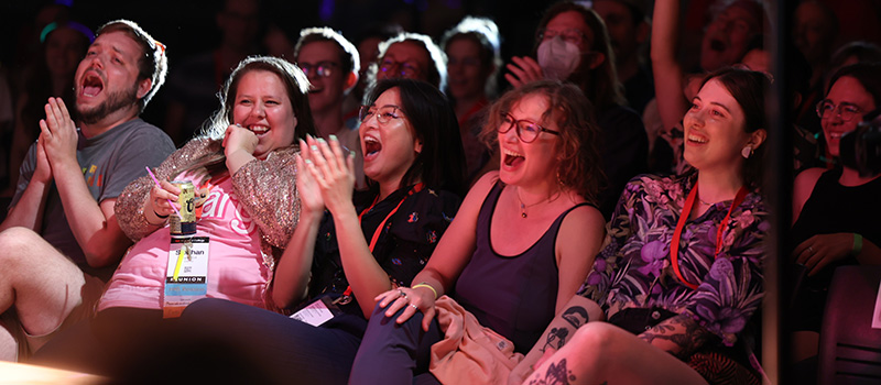 Attendees at Drag Show Friday evening react to the tremendous performances.