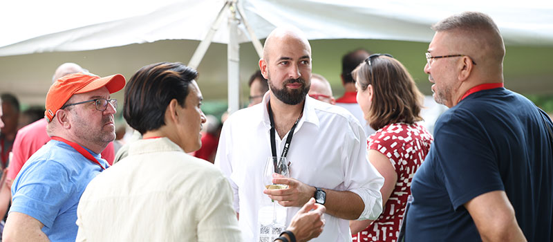 Donors converse during the 2025 Presidential Reception at Reunion 2025