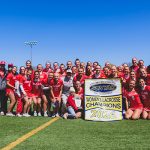 A photo of the women's lacrosse team.