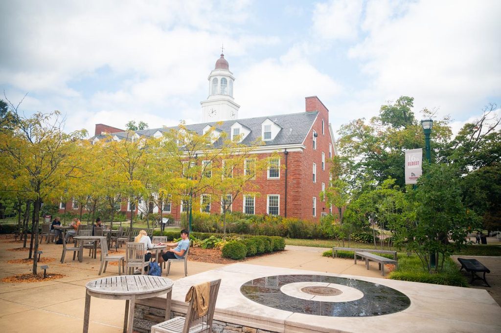 link to alumni business directory — picture of carpenter academic center taken from the side facing Alumni Plaza