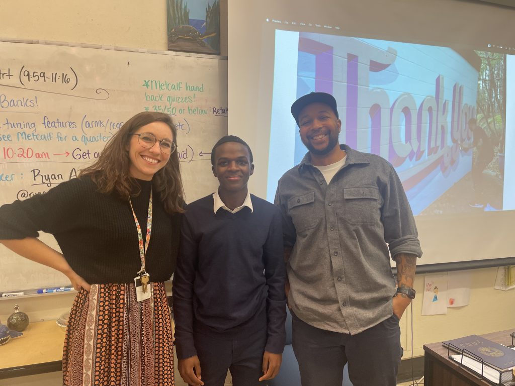 Ryan with Student